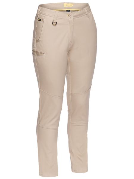 Bisley - Womens Mid Rise Stretch Cotton Pants_Stone - BPL6015