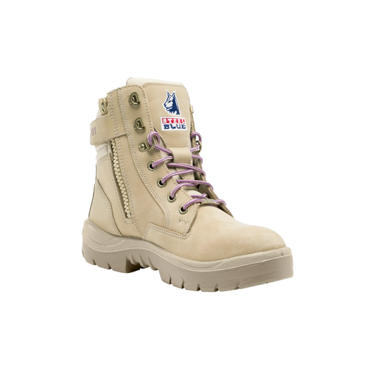 Steel Blue - SOUTHERN CROSS ZIP LADIES - zip sided boot with rubber sole_Sand - 522761