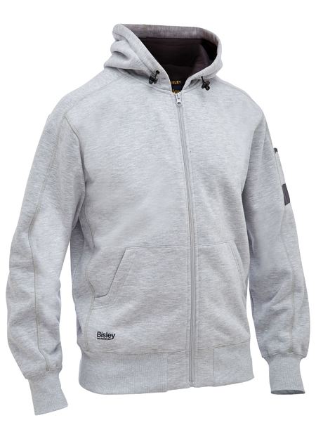 Bisley - UNI BW JUM WORK FLEECE HOODIE GREY_BK6725