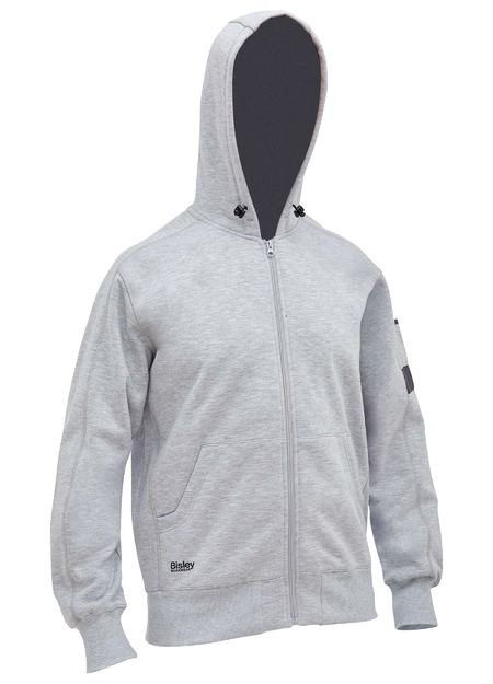 Bisley - UNI BW JUM WORK FLEECE HOODIE GREY_BK6725