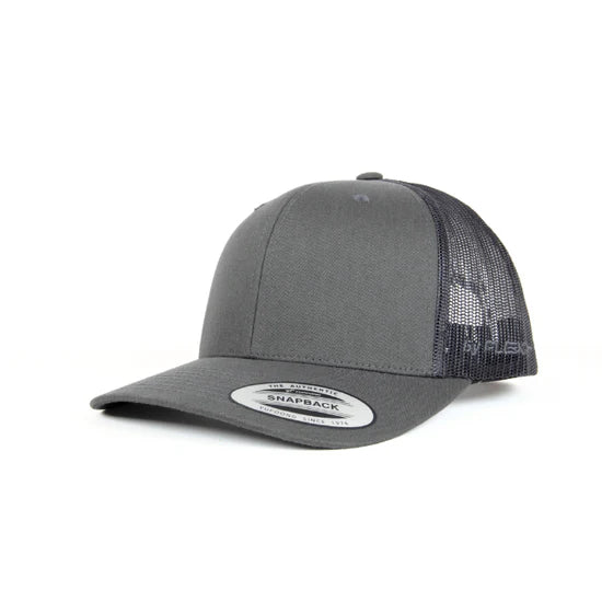 Yupoong Classic Retro Wade Trucker - 6 Panel Curved Peak Cap _Charcoal - 6606