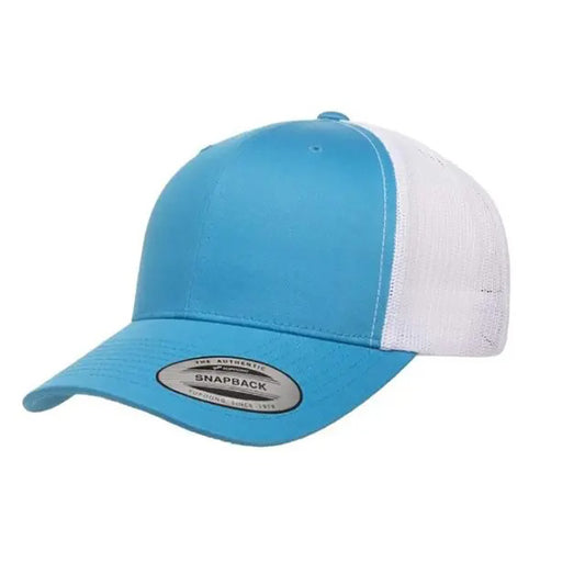 Yupoong Classic Retro Wade Trucker Two Tone - 6 Panel Curved Peak Cap _Brown Camo/Khaki - 6606T