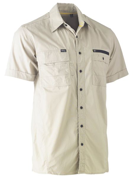 Bisley - Flx & Move Utility Work Shirt_Stone - BS1144