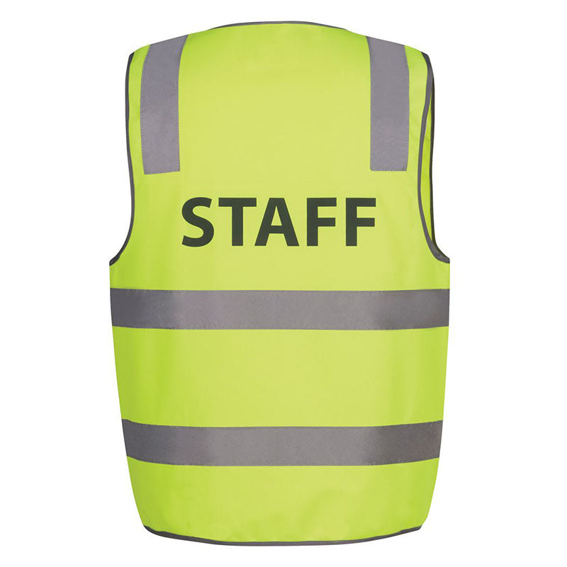 JBs Wear - Hi Vis (D+N) SAFETY VEST PRINT STAFF LIME - 6DNS6