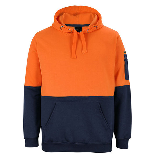 JBs Wear - HV PULL OVER HOODIE ORANGE/NAVY - 6HVPH