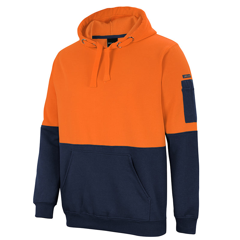 JBs Wear - HV PULL OVER HOODIE ORANGE/NAVY - 6HVPH