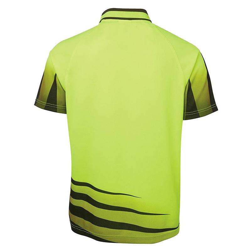 JBs Wear - Hi Vis RIPPA SUB POLO LIME/BLACK - 6HVRS