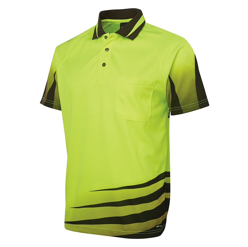 JBs Wear - Hi Vis RIPPA SUB POLO LIME/BLACK - 6HVRS