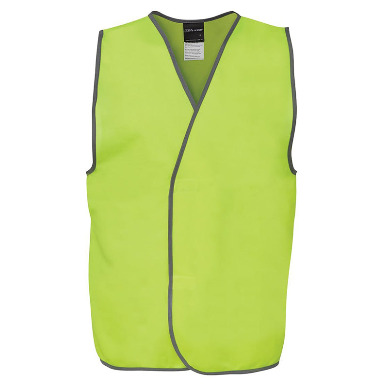 JBs Wear - Hi Vis SAFETY VEST LIME- 6HVSV