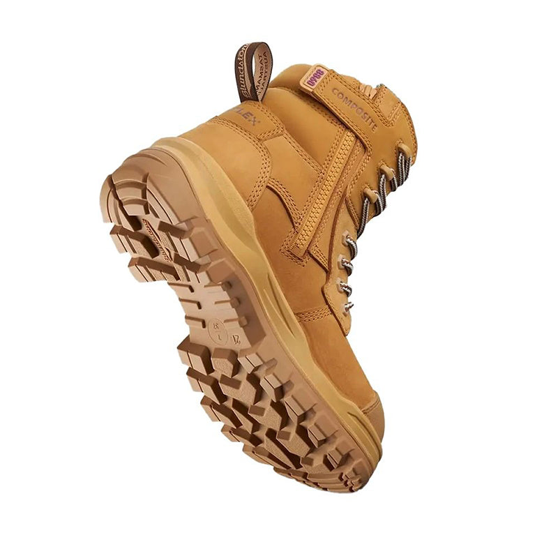 Blundstone - ROTOFLEX-TPU COMP SAFETY – WOMENS – 6 inch ZIP L/UP_WHEAT-8860