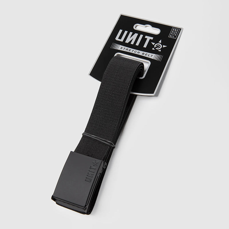 UNIT - MENS BELT (STRETCH) - RECON-212127001-BLACK