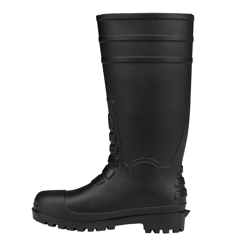 JBs Wear - STEEL TOE CAP AND STEEL PLATE GUMBOOT BLACK- 9G1