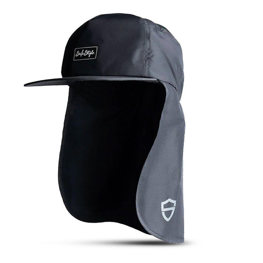 Safestyle - Worksite to Weekend Cap with Flap-Black_WTWC100