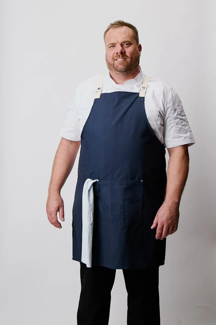 Chef Works - Byron Cross-Back Apron- Navy - ACRS602