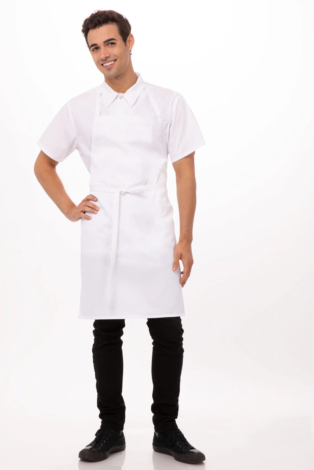 Chef Works - Bib Apron- White - APKDC