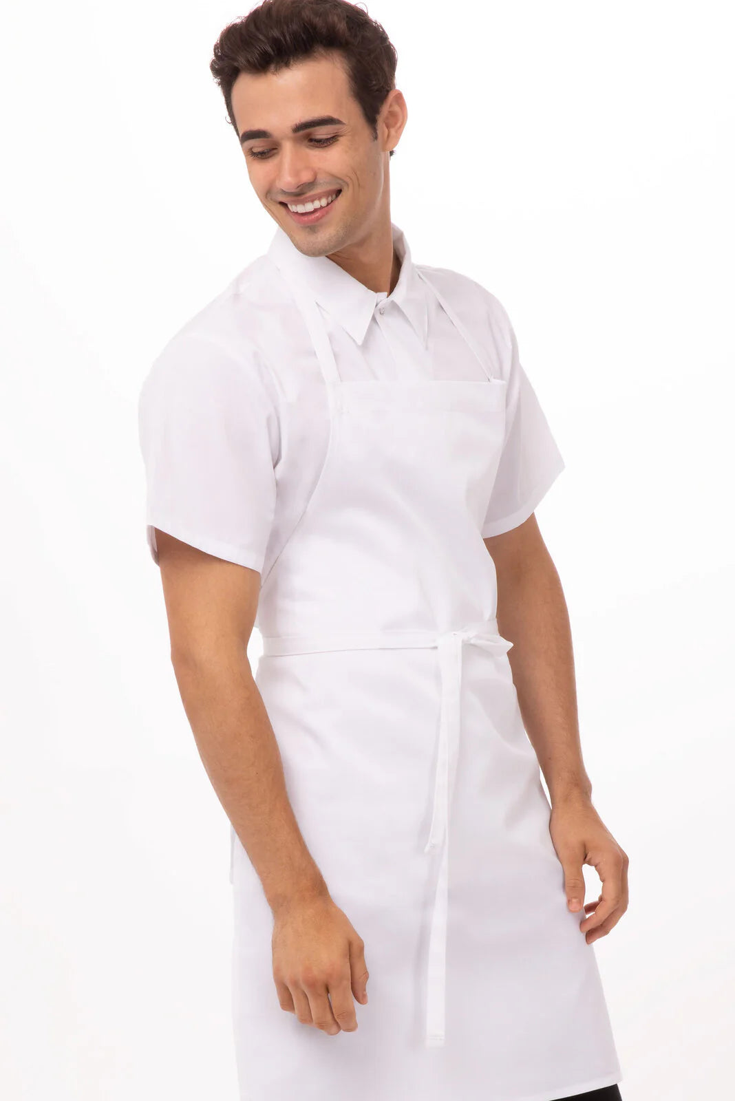 Chef Works - Bib Apron- White - APKDC