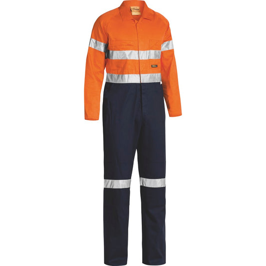 Bisley - Taped Hi Vis Lightweight Coverall_Orange/Navy - BC6719TW