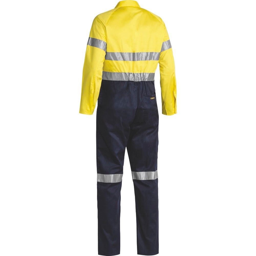 Bisley - Taped Hi Vis Lightweight Coverall_Yellow/Navy - BC6719TW