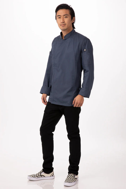 Chef Works - Hartford Chef Jacket- Blue - BCLZ008
