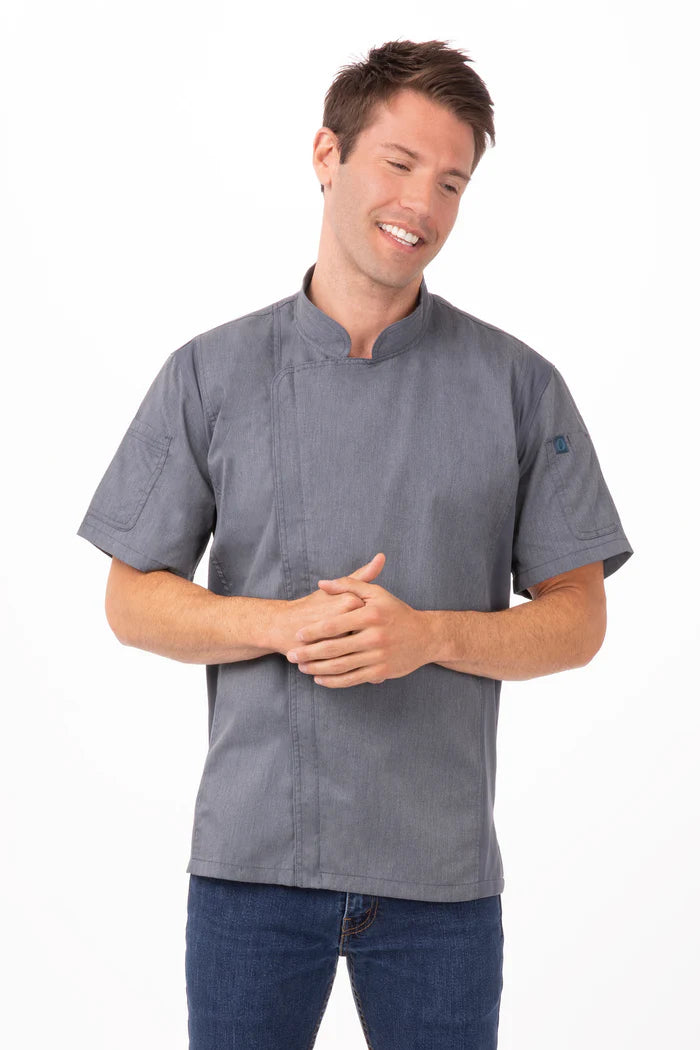 Chef Works - Springfield Chef Jacket- Ink Blue - BCSZ009