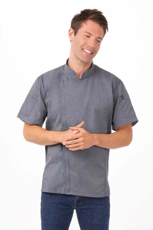 Chef Works - Springfield Chef Jacket- Ink Blue - BCSZ009