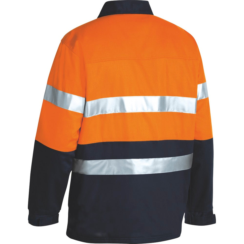 Bisley - Taped Hi Vis Drill Jacket_Orange/Navy - BK6710T