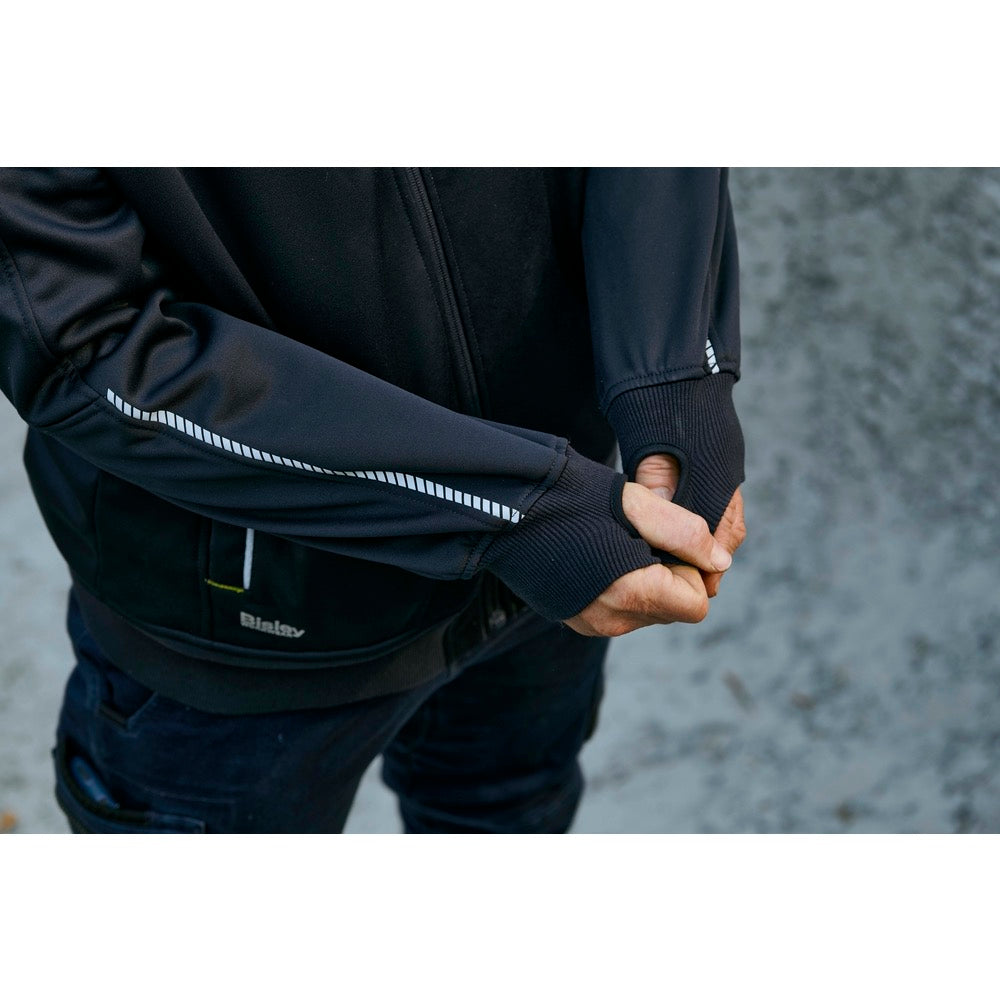 Bisley - Work Fleece Zip-Front Hoodie with Sherpa Lining_Navy - BK6925