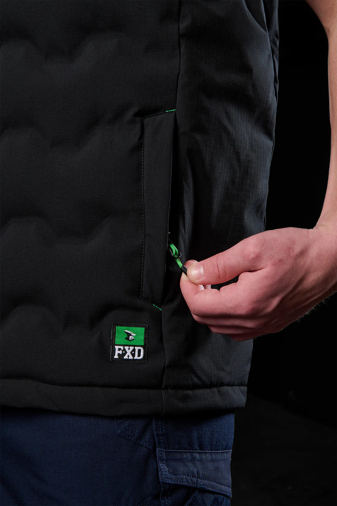 FXD - WO-6 Puffer vest_Black