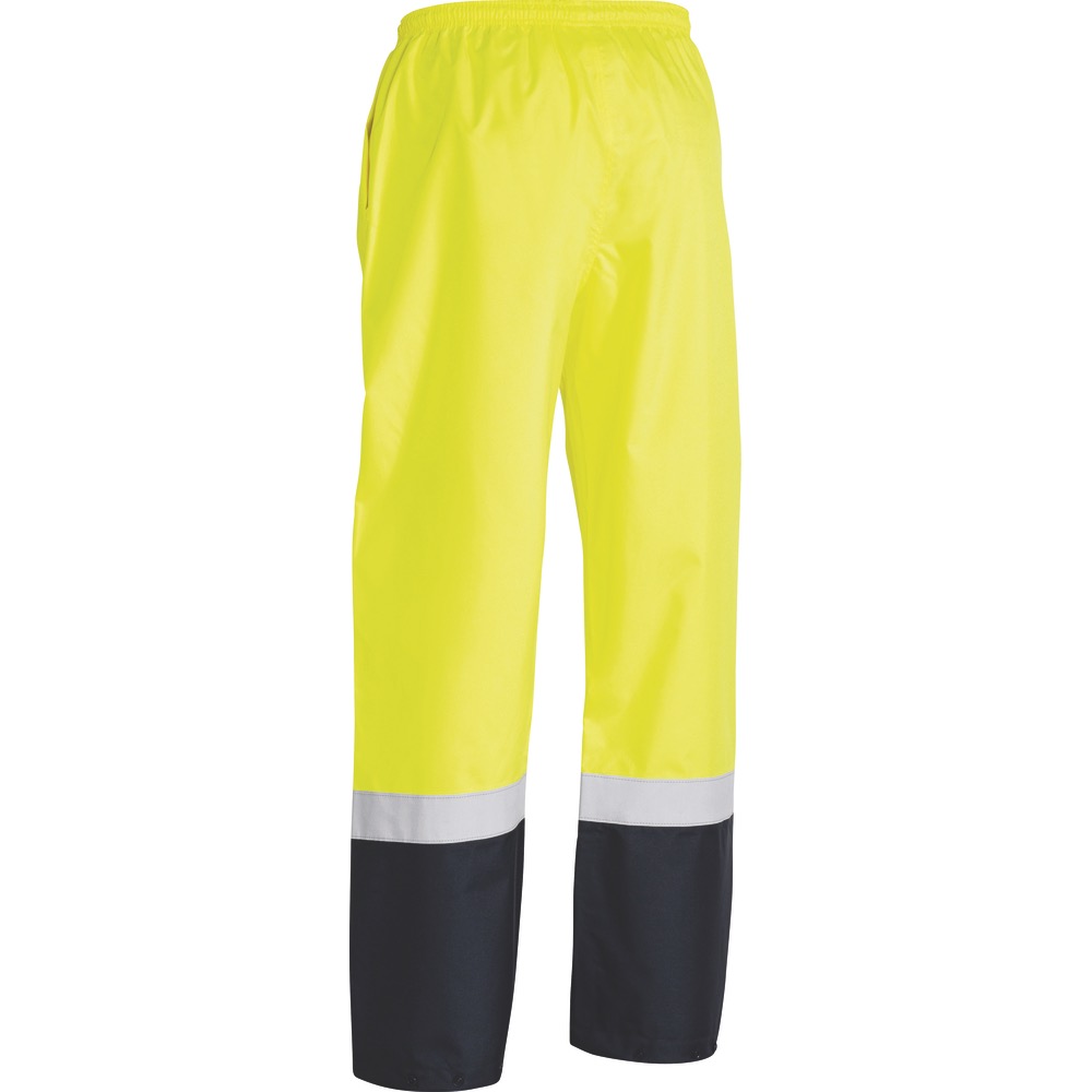 Bisley - Taped Hi Vis Rain Shell Pants_Yellow/Navy - BP6965T