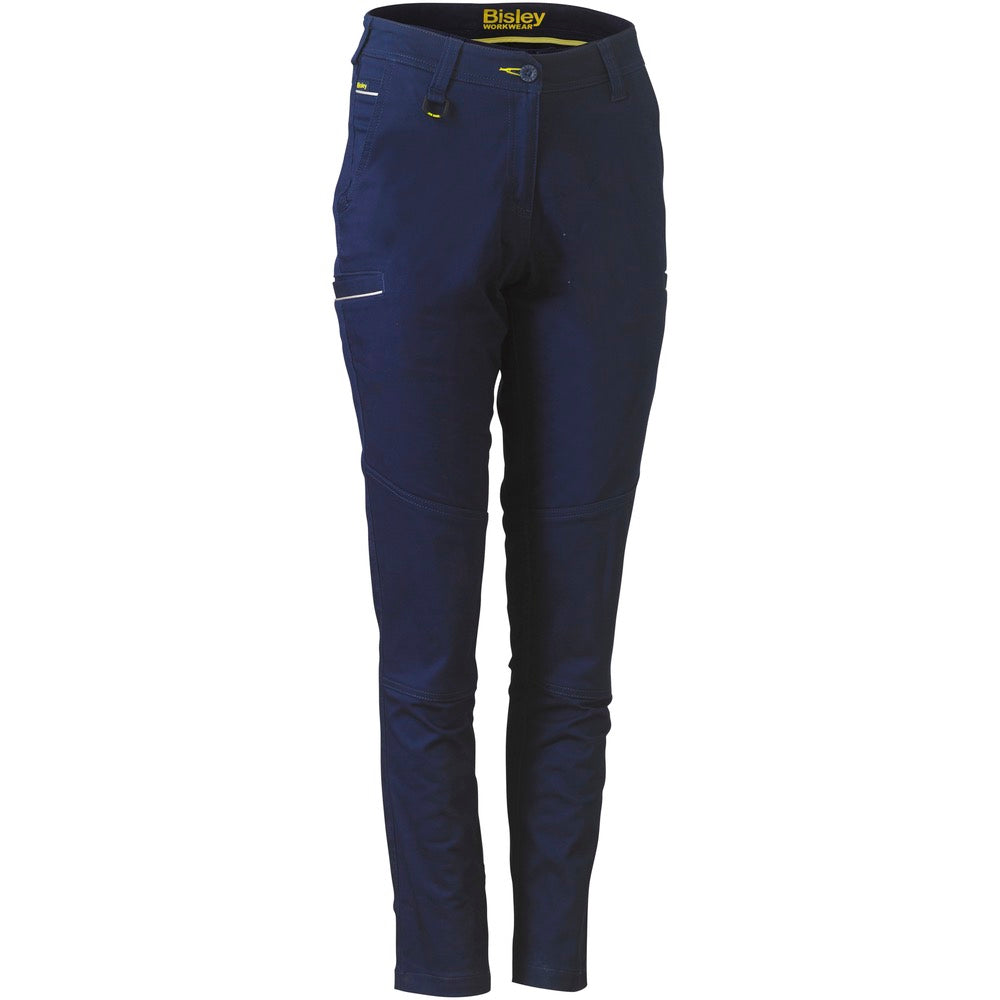Bisley - Womens Mid Rise Stretch Cotton Pants_Navy - BPL6015