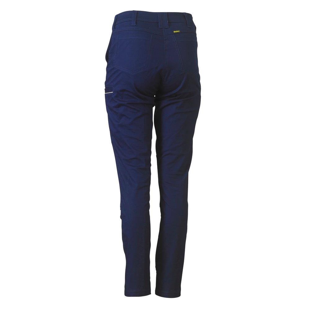 Bisley - Womens Mid Rise Stretch Cotton Pants_Navy - BPL6015
