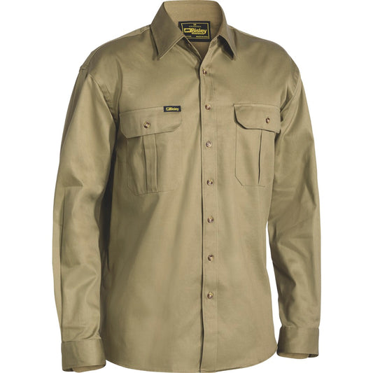 Bisley - Original Cotton Drill Shirt_Khaki - BS6433