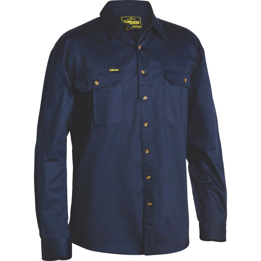 Bisley - Original Cotton Drill Shirt_Navy - BS6433
