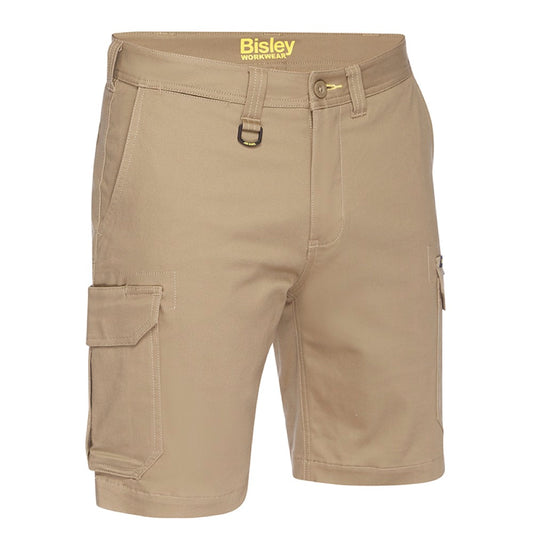 Bisley - Stretch Cotton Drill Cargo Short_Khaki - BSHC1008