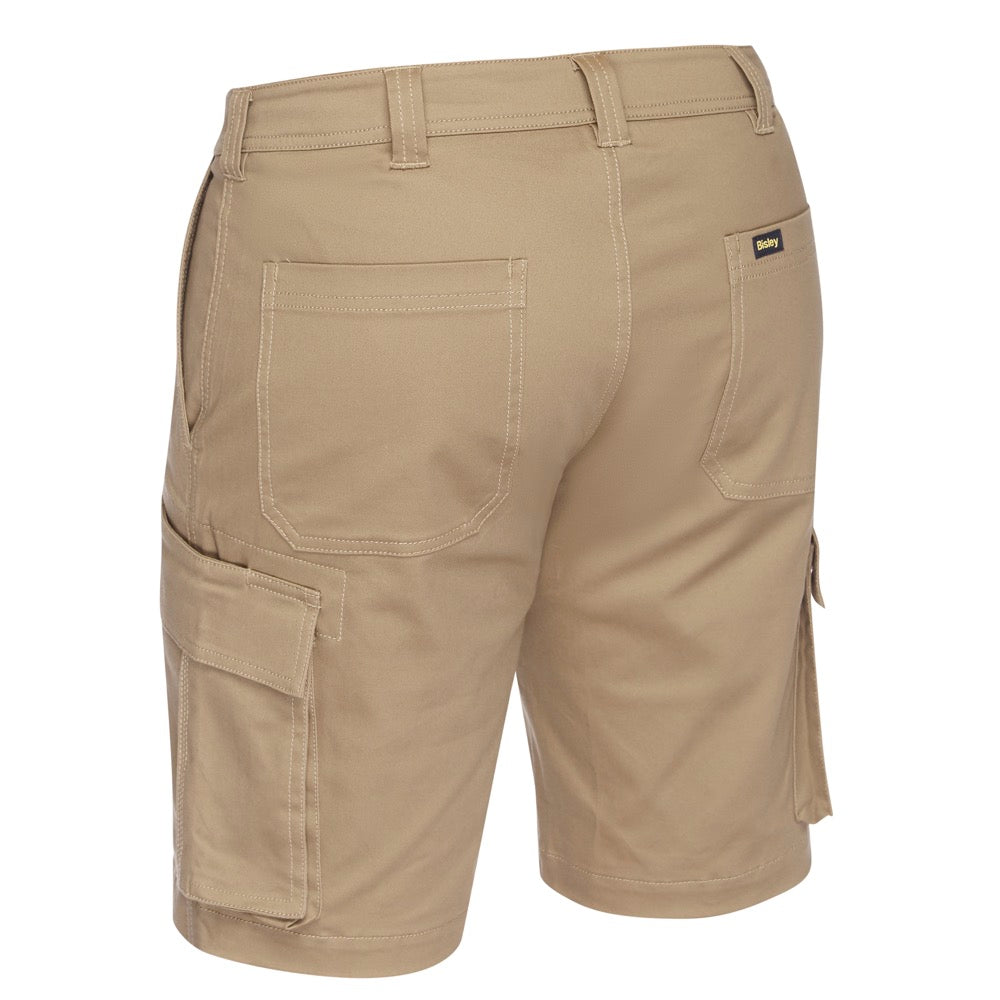 Bisley - Stretch Cotton Drill Cargo Short_Khaki - BSHC1008