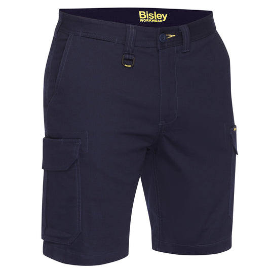 Bisley - Stretch Cotton Drill Cargo Short_Navy - BSHC1008