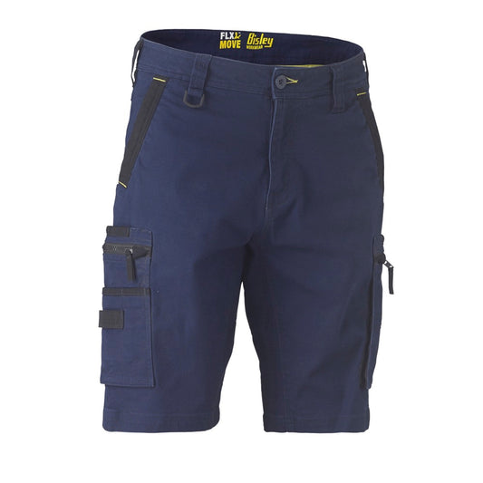 Bisley - Flx &amp; Move Stretch Utility Zip Cargo Short_Navy - BSHC1330