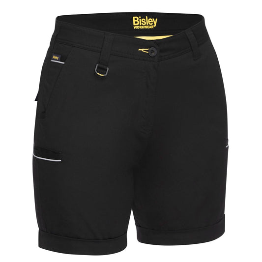 Bisley - Womens Stretch Cotton Short_Black - BSHL1015