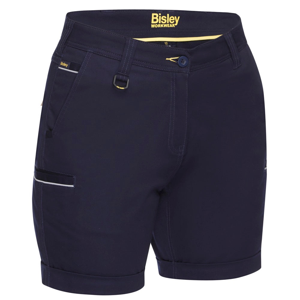 Bisley - Womens Stretch Cotton Short_Navy - BSHL1015