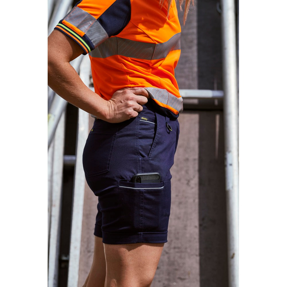 Bisley - Womens Stretch Cotton Short_Navy - BSHL1015