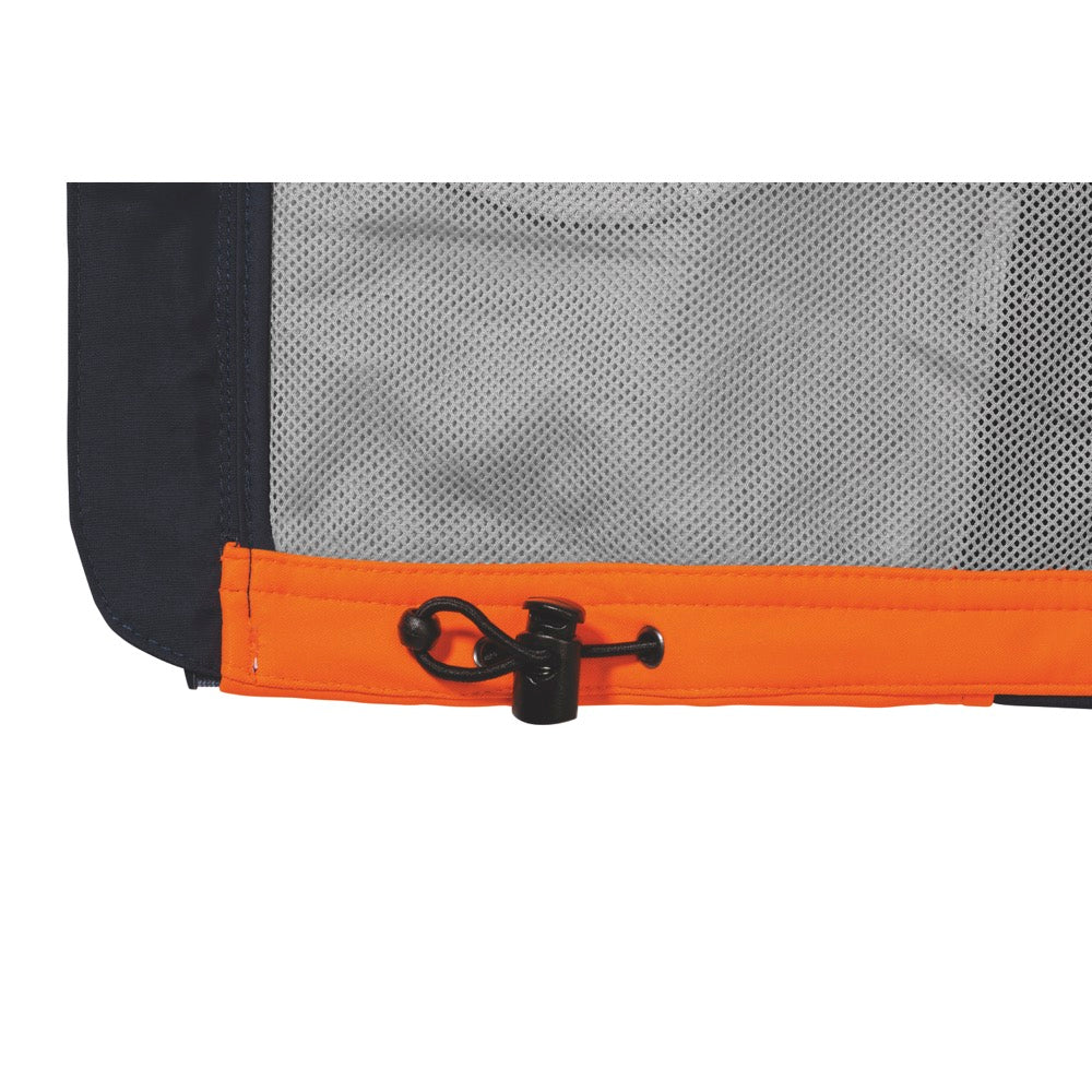 Bisley - Taped Hi Vis Soft Shell Vest_Orange/Navy - BV0348T
