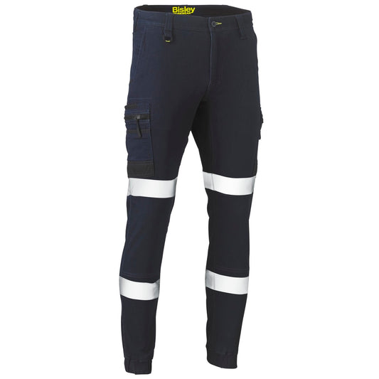 Bisley - Flx &amp; Move Taped Stretch Denim Cargo Cuffed Pants_Denim - BPC6335T
