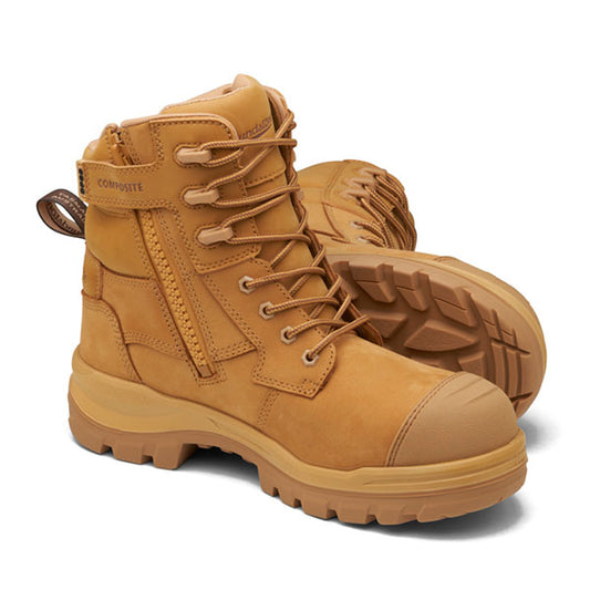 Blundstone - ROTOFLEX-TPU COMP SAFETY – 6 inch ZIP L/UP_WHEAT-8560