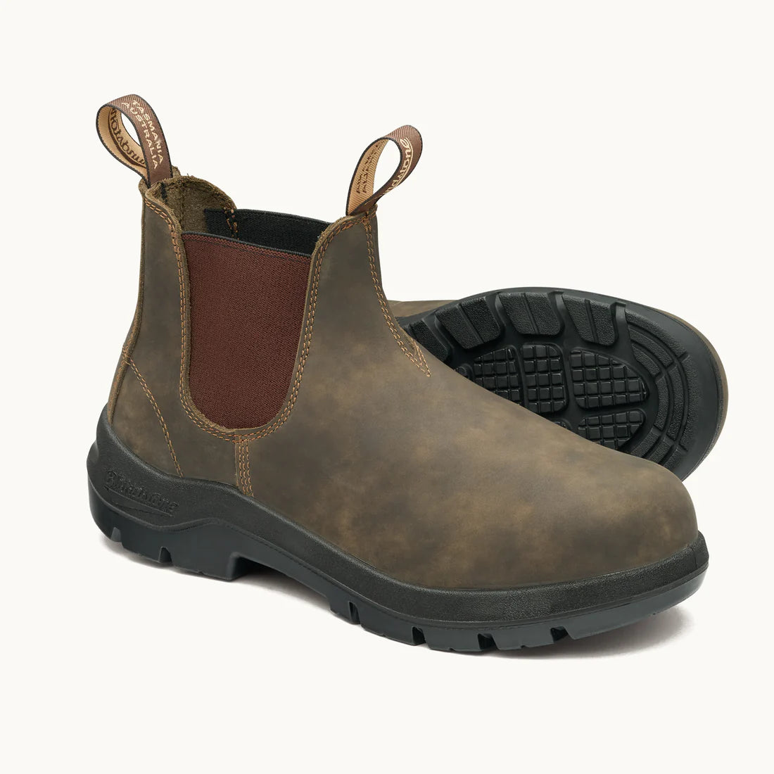 Blundstone 730 WorkLife Rustic Brown Leather Elastic Side Boot