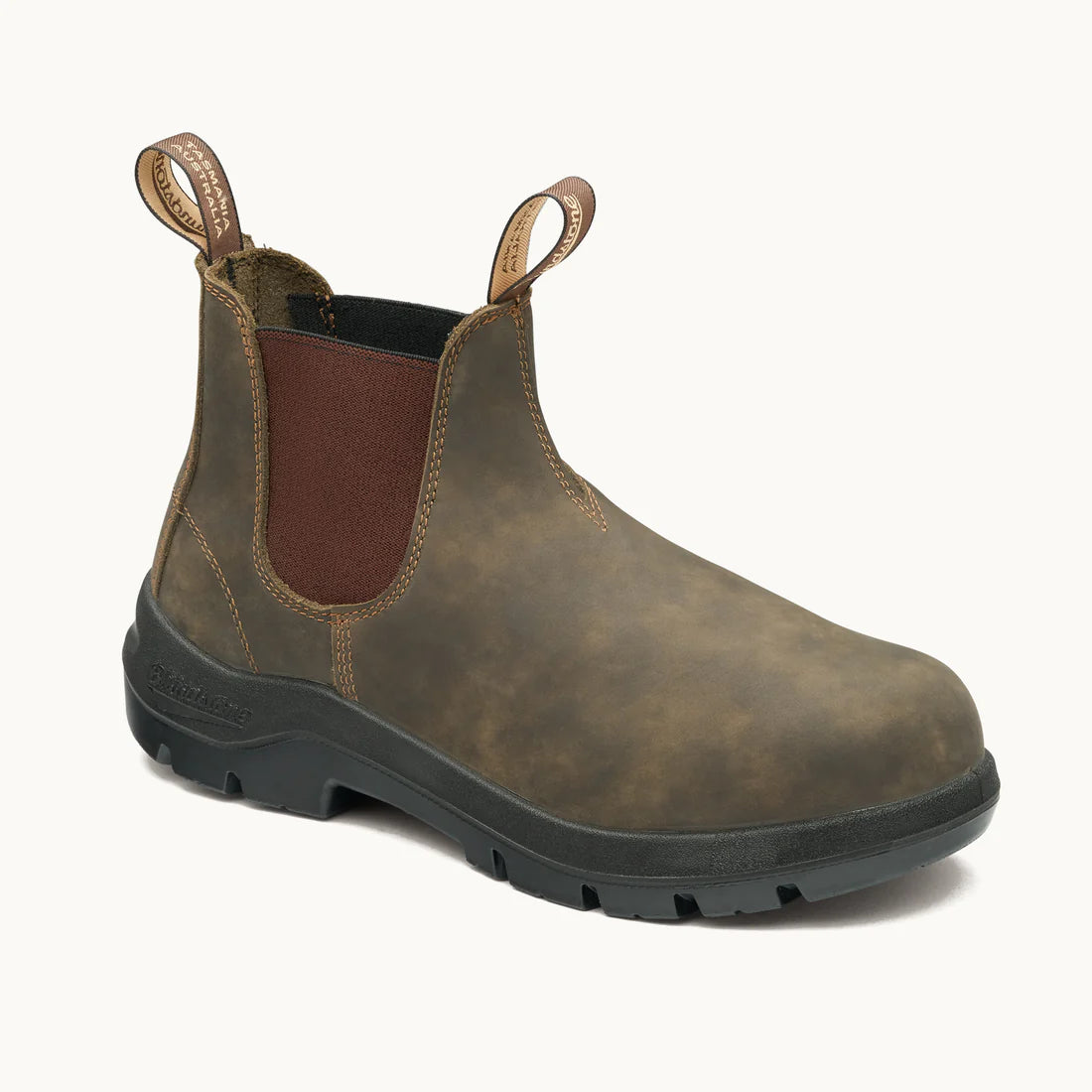 Blundstone 730 WorkLife Rustic Brown Leather Elastic Side Boot