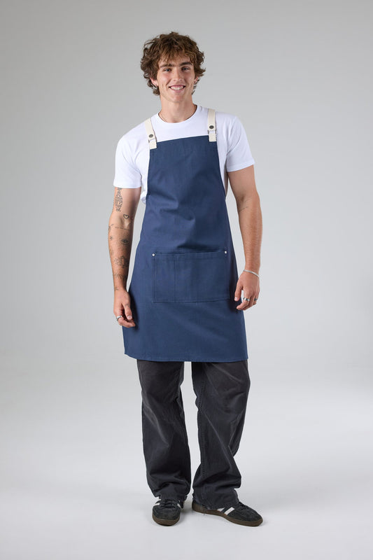 Chef Works - Byron Cross-Back Apron- Navy - ACRS602