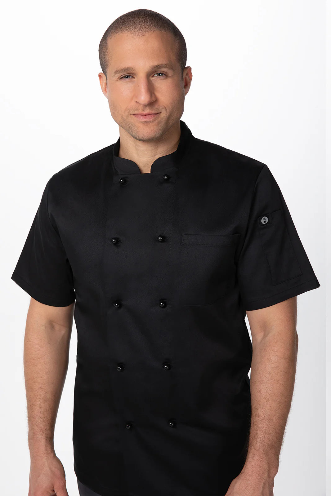 Chef Works - Canberra Basic Chef Jacket- Black - CBBS