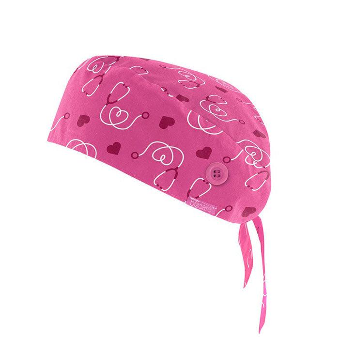 Biz Care - PINK RIBBON U Scrub Cap-Pink_CSC246U