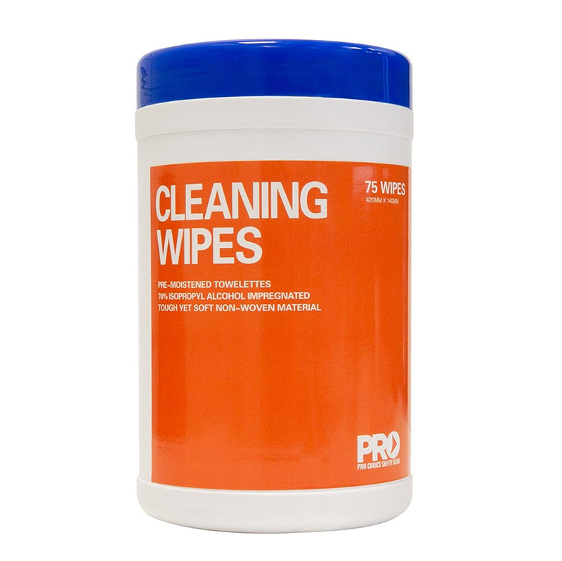 PRO CHOICE - PRO WIPE ISOPROPYL CLEANING WIPES (75 PER CANISTER) - CW75