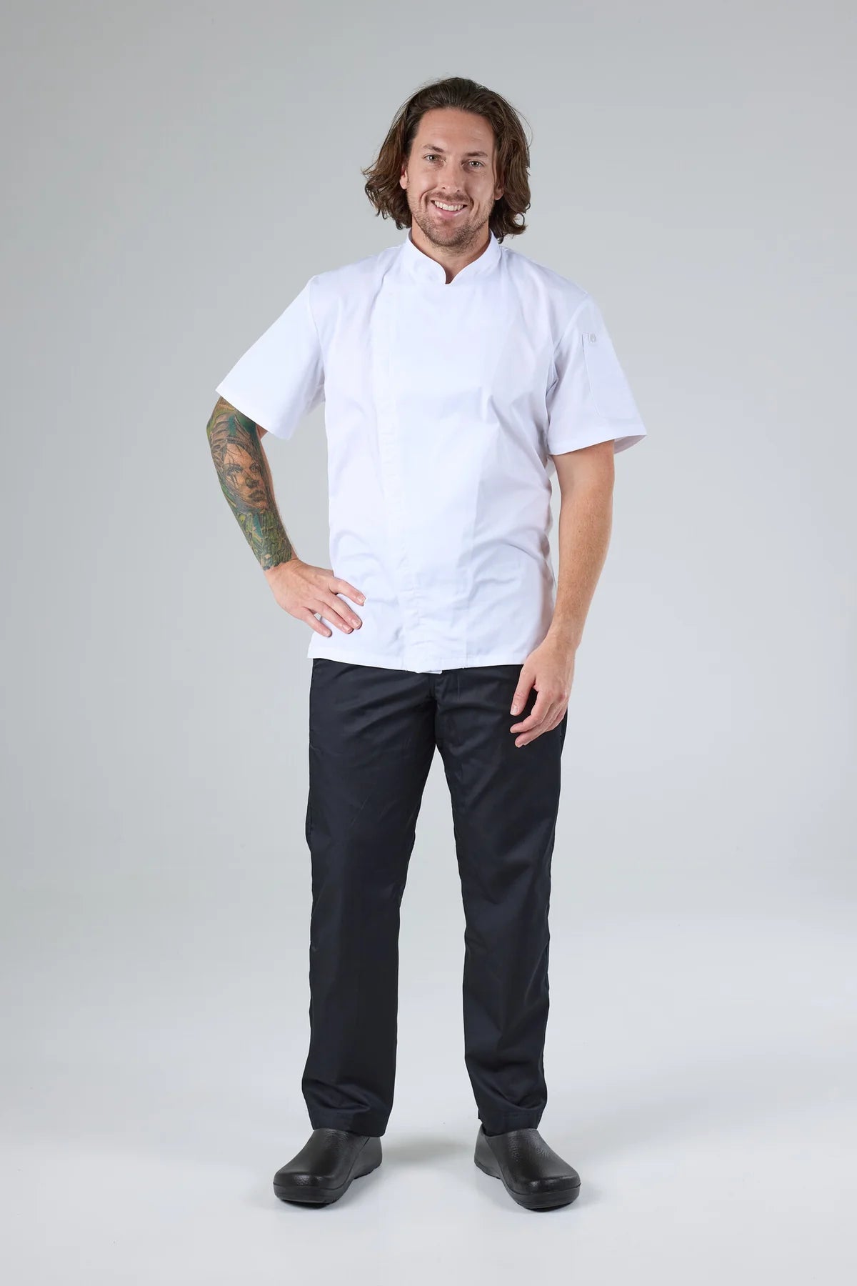 Chef Works - Cannes Press Stud Chef Jacket- White - SSSN